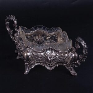 Antique jardiniere with floral motives — image 2
