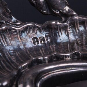 Antique jardiniere with floral motives — image 3