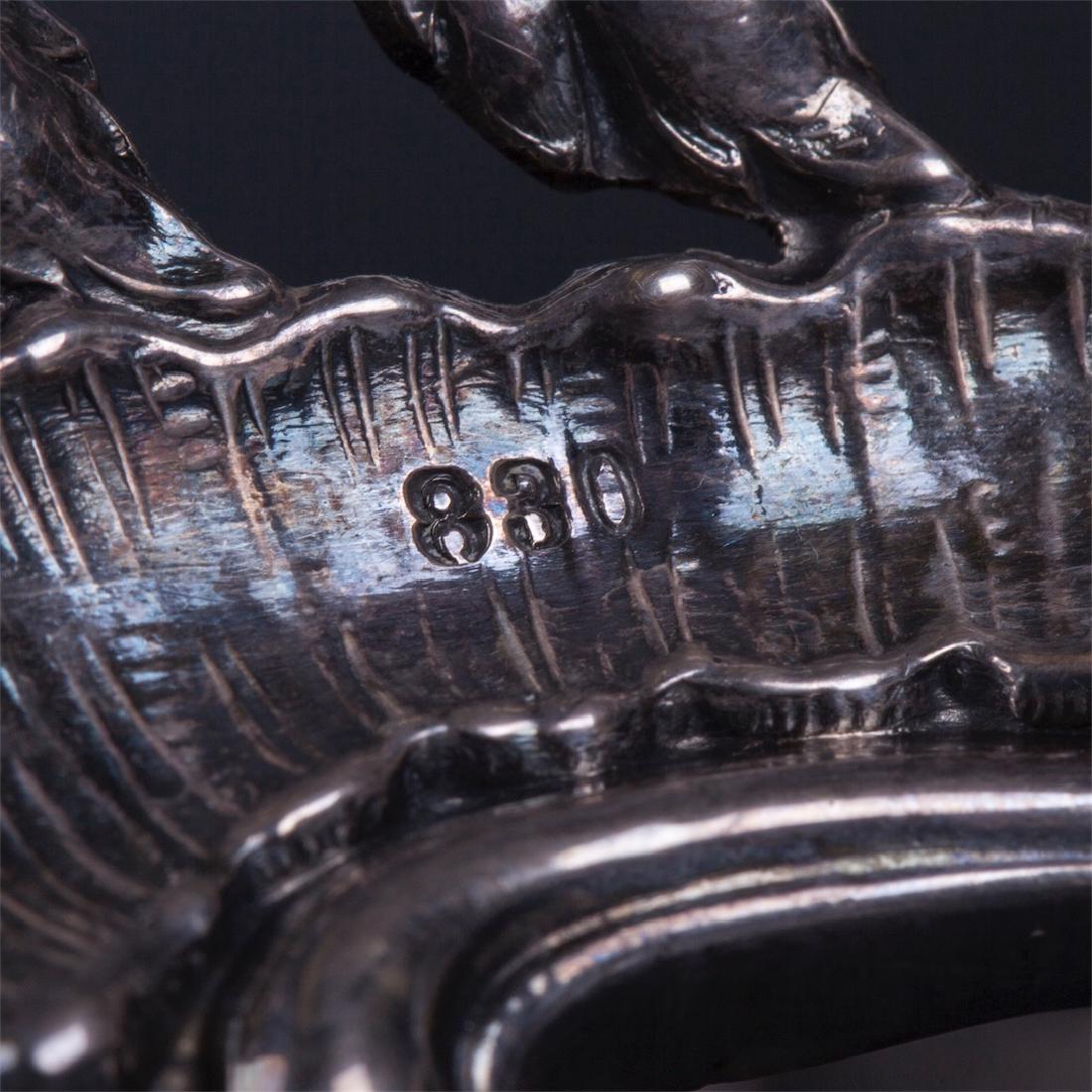 Antique jardiniere with floral motives — image 3