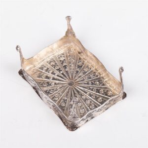 Antique silver French miniature dollhouse furniture set — image 6