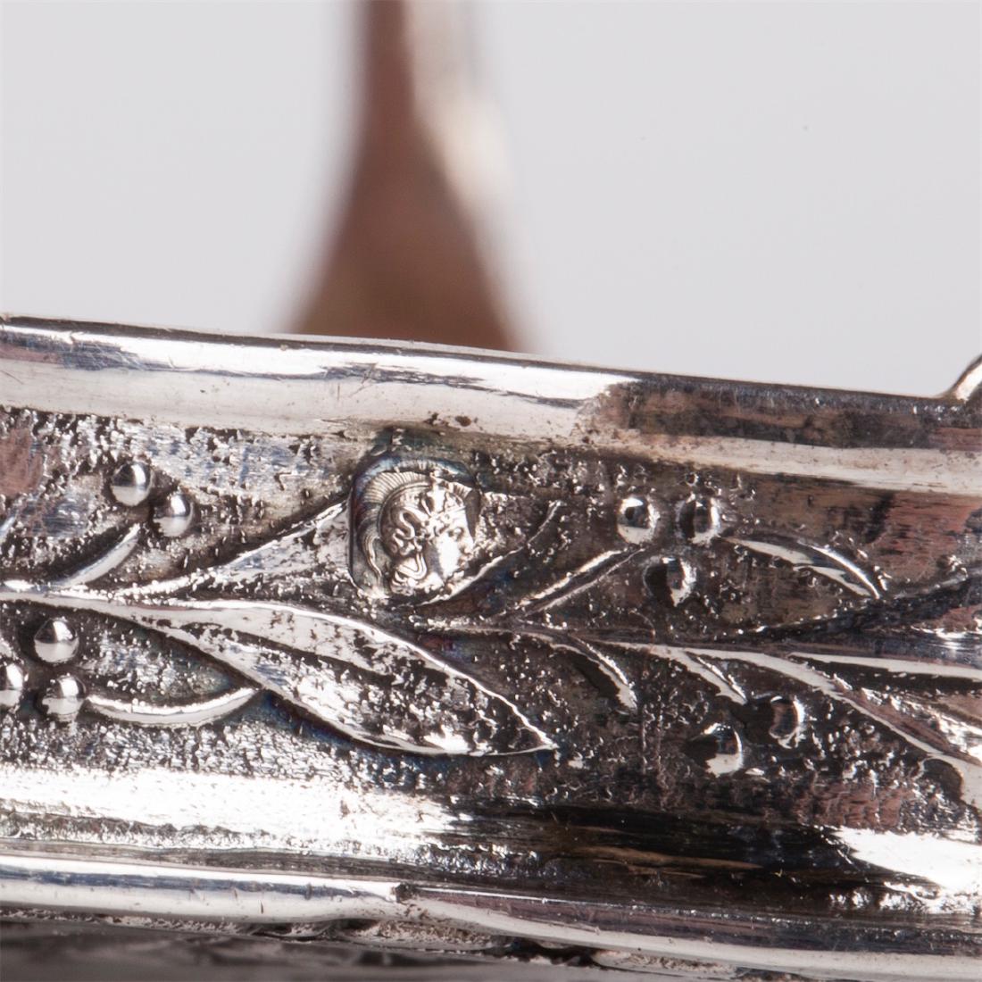Antique silver French miniature dollhouse furniture set — image 9