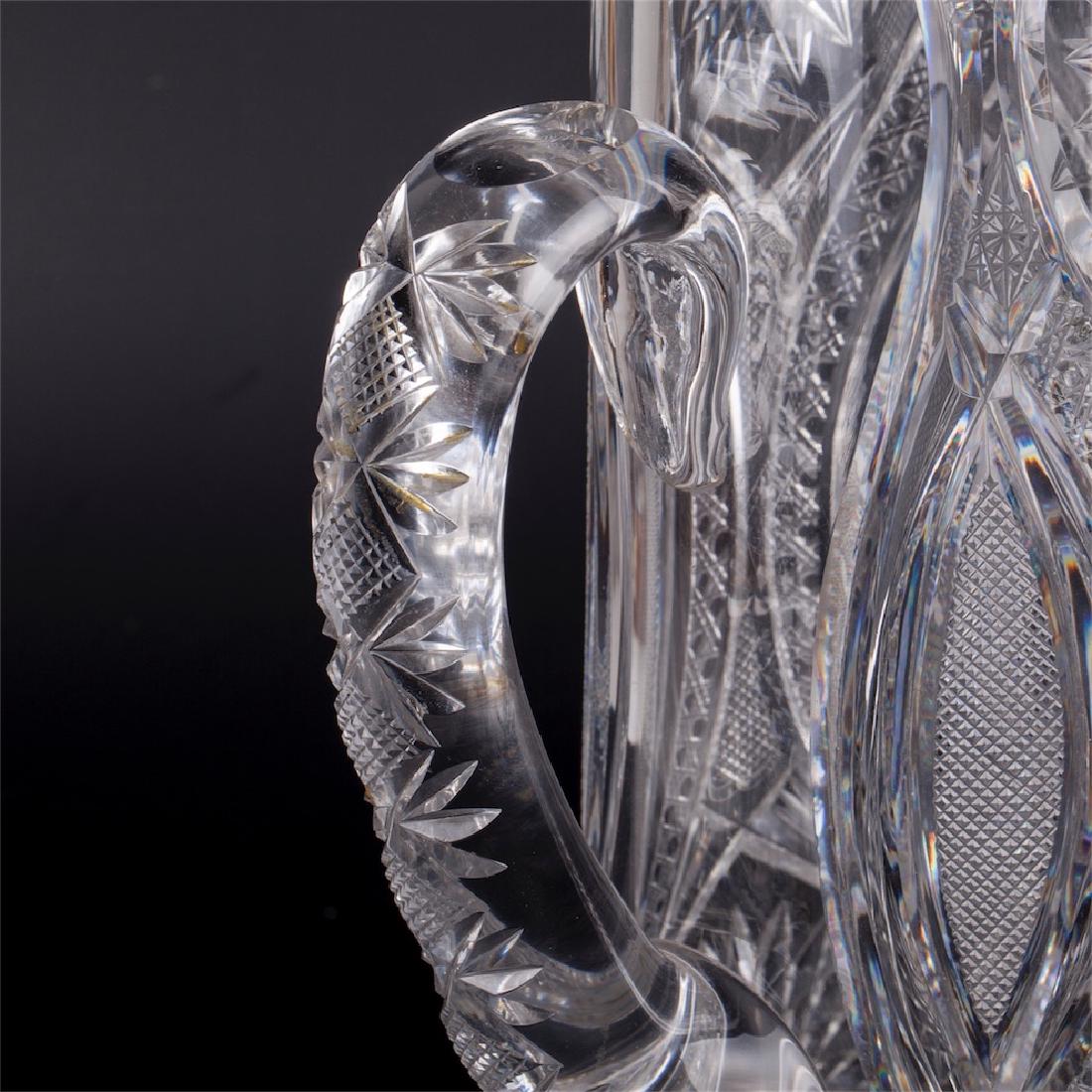 Tiffany huge silver mounted cut glass pitcher — image 7