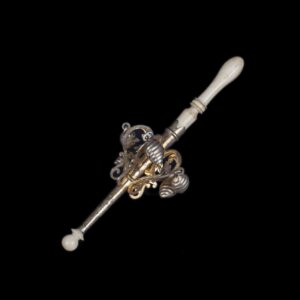 Vintage French silver baby rattle,19th century — image 1