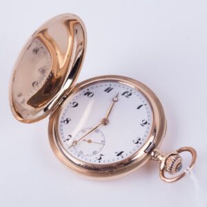 Hunting case gold pocket watch "International watch — image 1