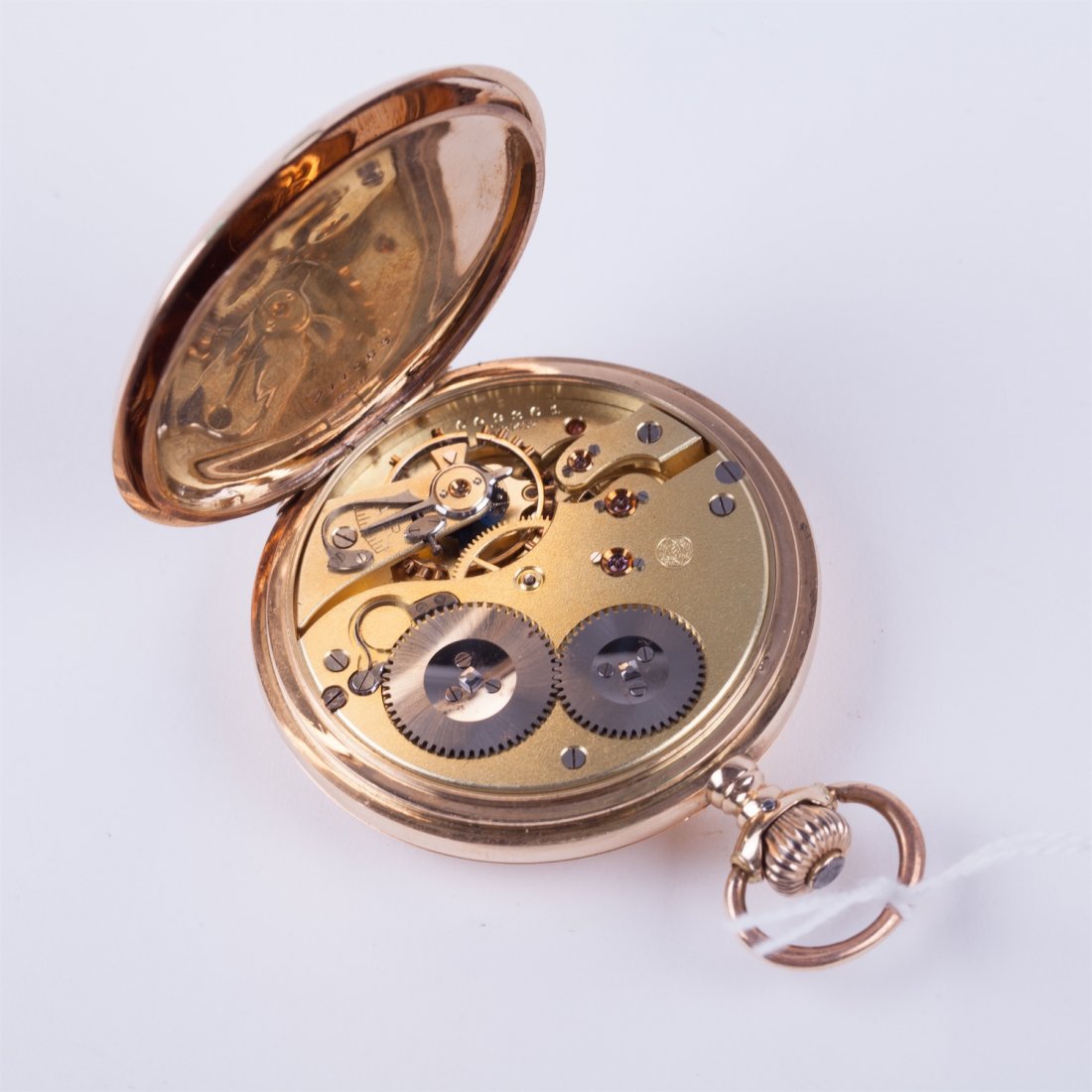 Hunting case gold pocket watch "International watch — image 7