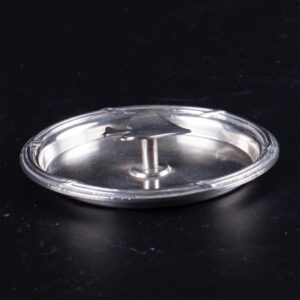 Antique French silver playing card ashtrays — image 2
