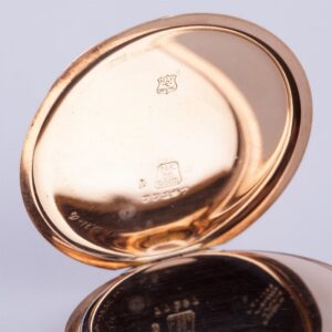 Open face gold pocket watch. — image 3