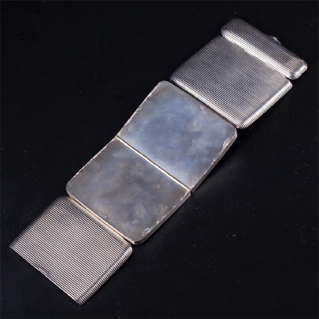 Vintage German folding cigarette case. M.Schutz — image 3