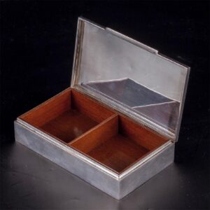Antique cigar/cigarette box with wooden inserts — image 2