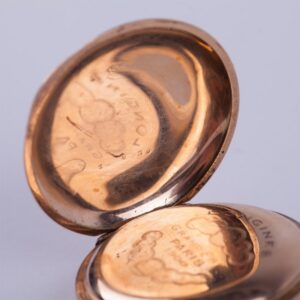Hunting case gold pocket watch "Longines" circa 1900 — image 4