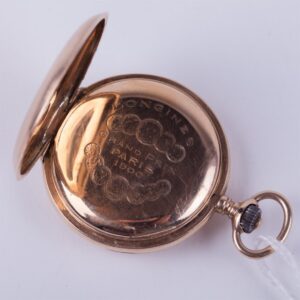 Hunting case gold pocket watch "Longines" circa 1900 — image 5