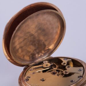 Hunting case gold pocket watch "Longines" circa 1900 — image 6