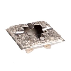 Antique sterling silver ashtray — image 1