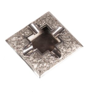 Antique sterling silver ashtray — image 2