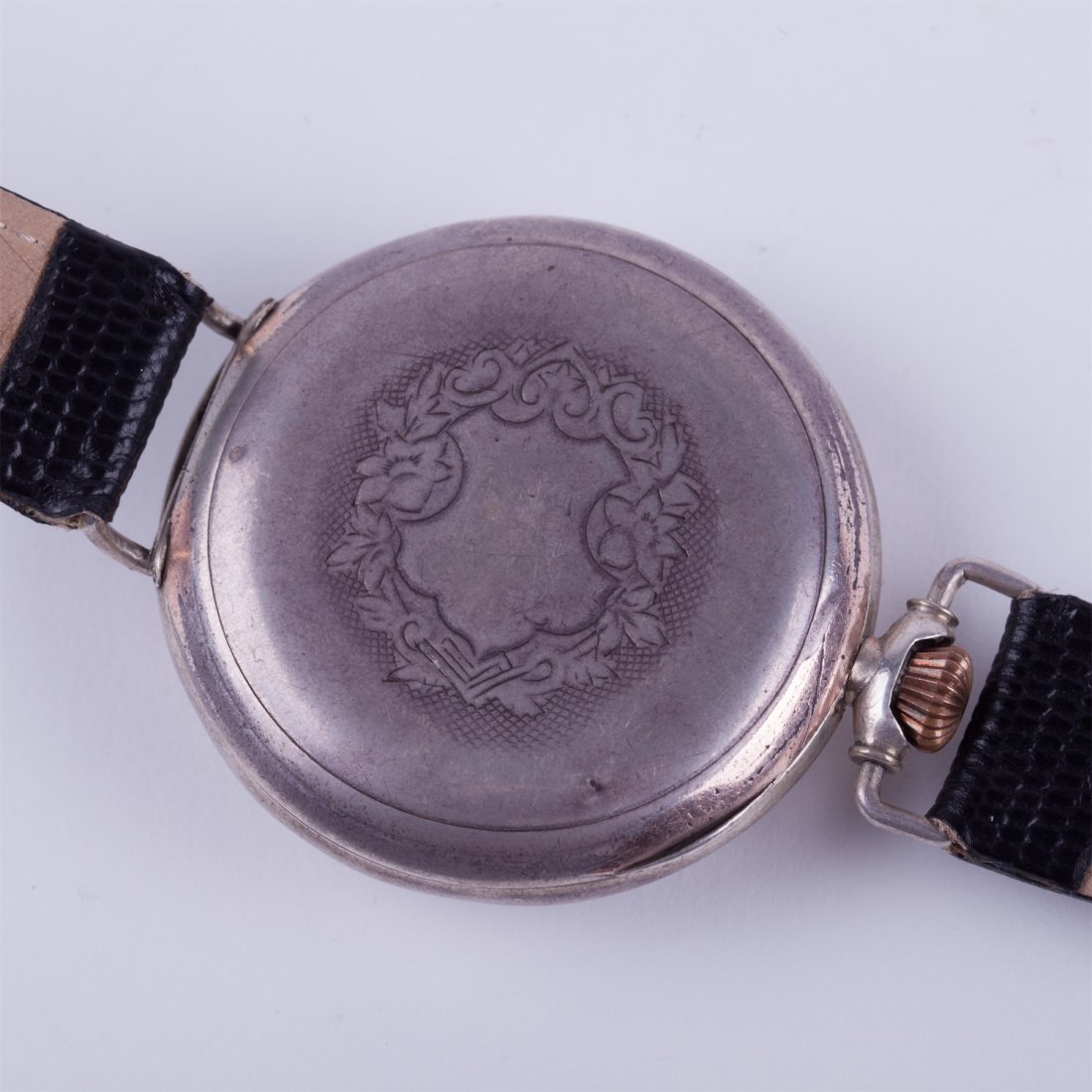 Large silver wristwatch "Omega" with enamel dial. — image 2