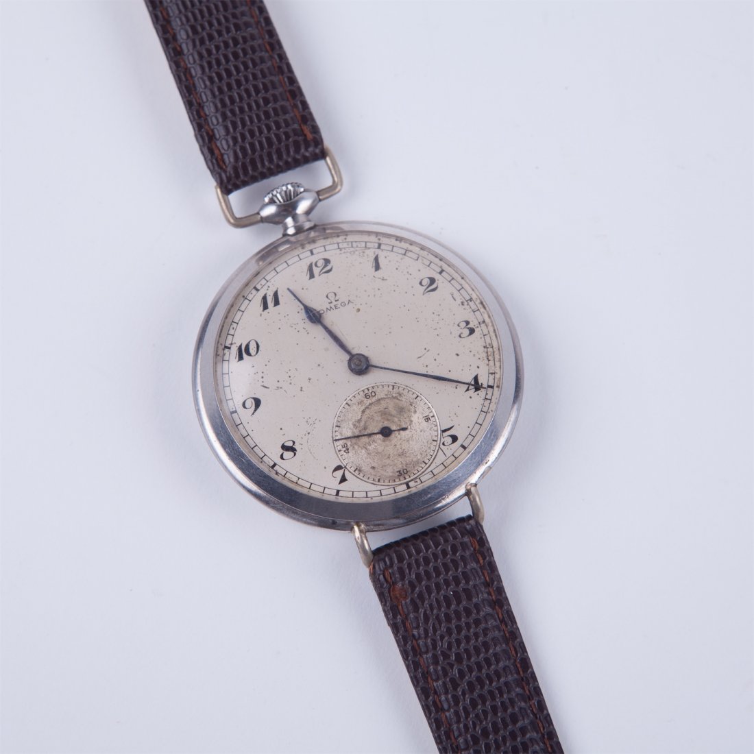 Large stainless steel wristwatch "Omega". — image 1