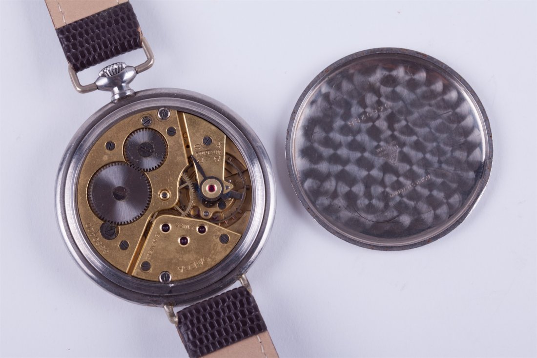 Large stainless steel wristwatch "Omega". — image 4