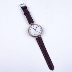 Large metal wristwatch "Omega" with enamel dial. — image 1