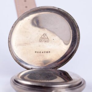 Large metal wristwatch "Omega" with enamel dial. — image 3