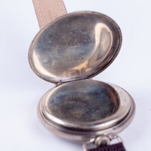 Large metal wristwatch "Omega" with enamel dial. — image 4