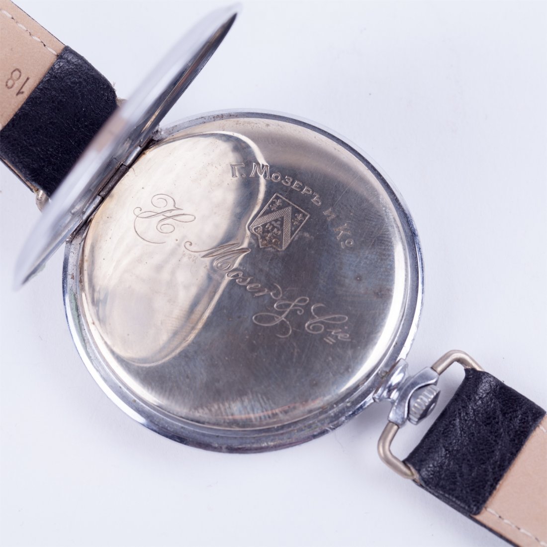 Large metall wristwatch "Henry Moser". — image 5