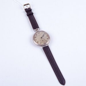 Large silver wristwatch "Longines". — image 1