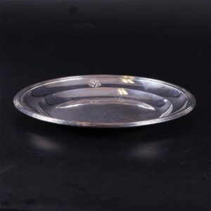 Antique French silver decorative plate — image 2