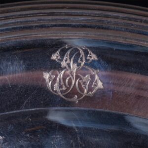 Antique French silver decorative plate — image 3
