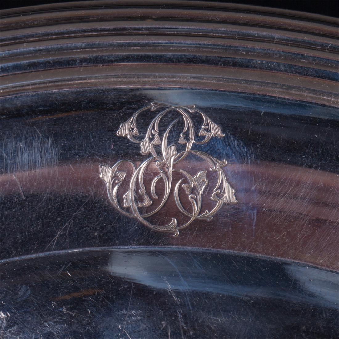 Antique French silver decorative plate — image 3