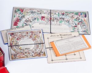 19th century French table-top games set in original box — image 7