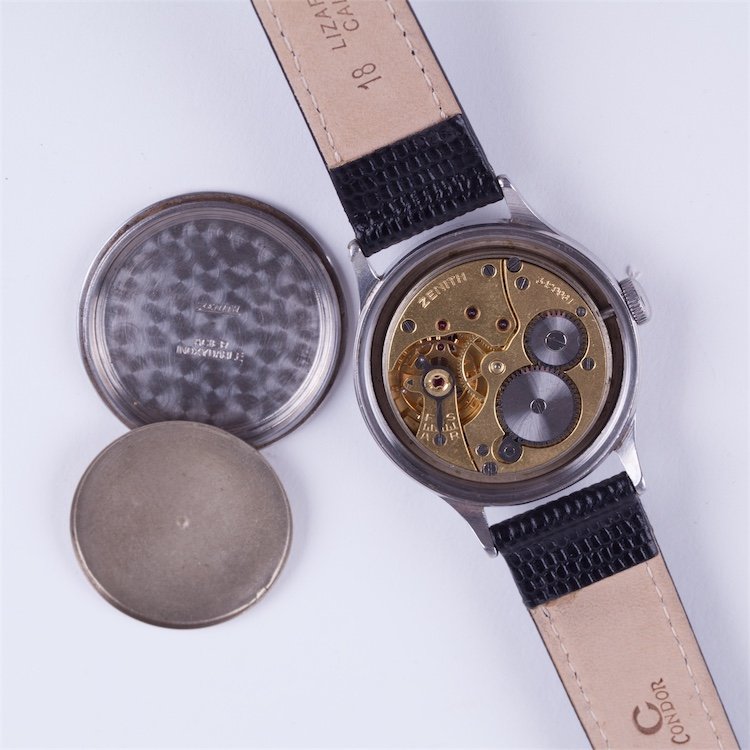 Very rare military stainless steel wristwatch Zenith. — image 4