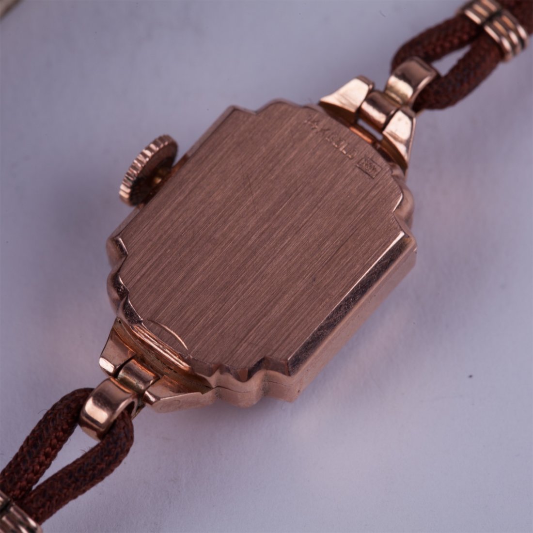 Gold wristwatch lady Elgin with original wristband. — image 5