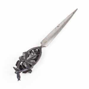 Antique signed sculptural letter opener — image 2