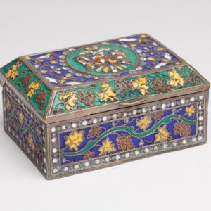 Russian cooper and enamel box. — image 1