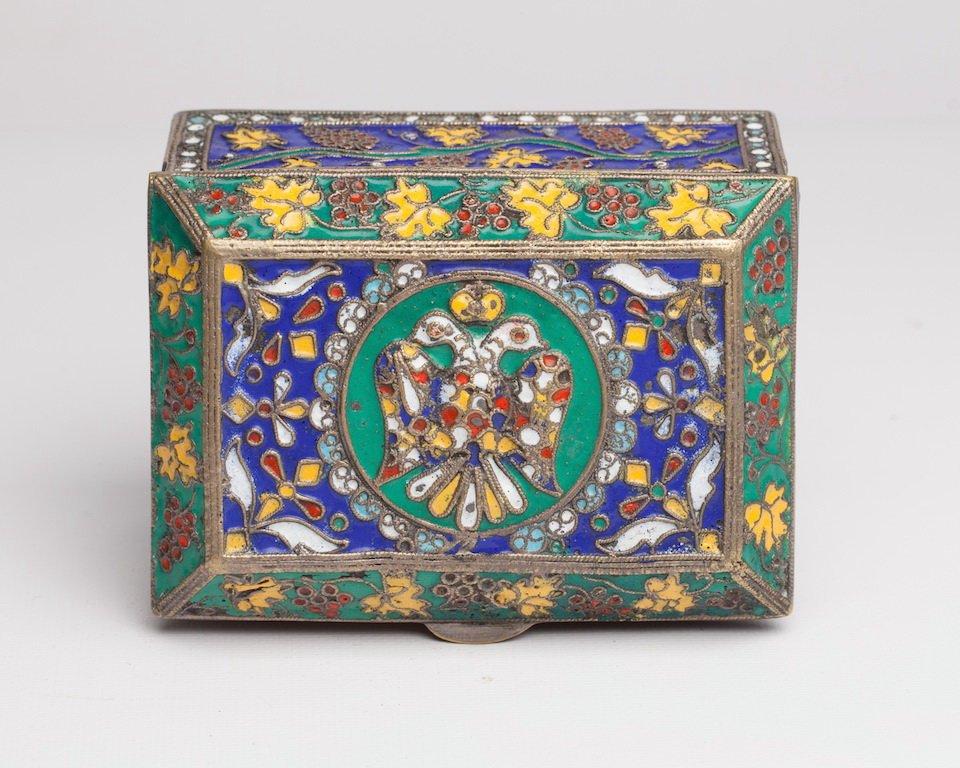 Russian cooper and enamel box. — image 4