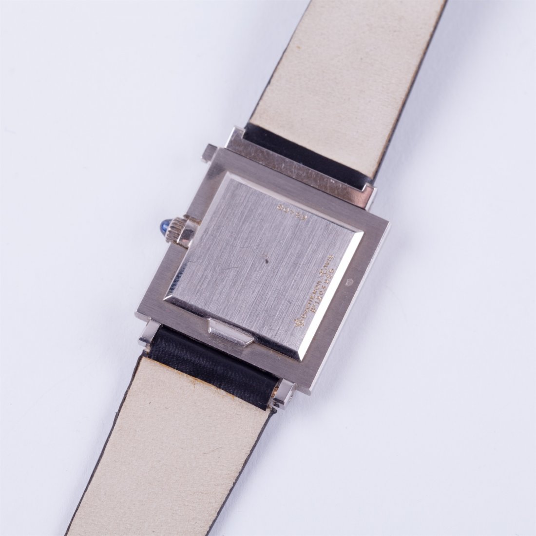 "Boucheron" lady white 18k gold wristwatch with — image 3
