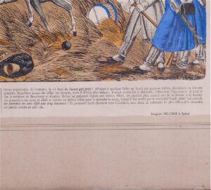 Painted engraving "The battle of Waterloo" — image 3