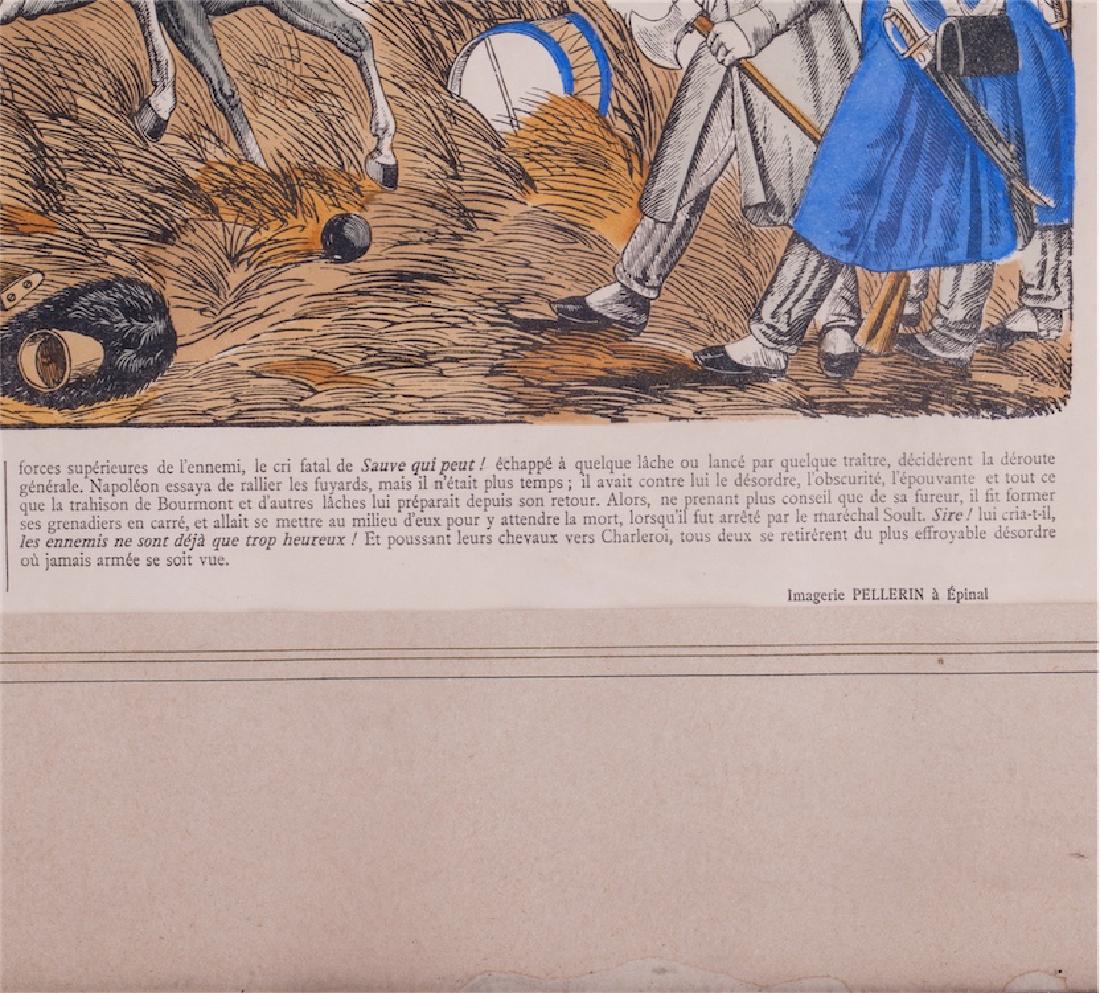 Painted engraving "The battle of Waterloo" — image 3