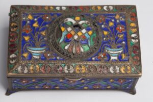 Russian cooper and enamel box. — image 2