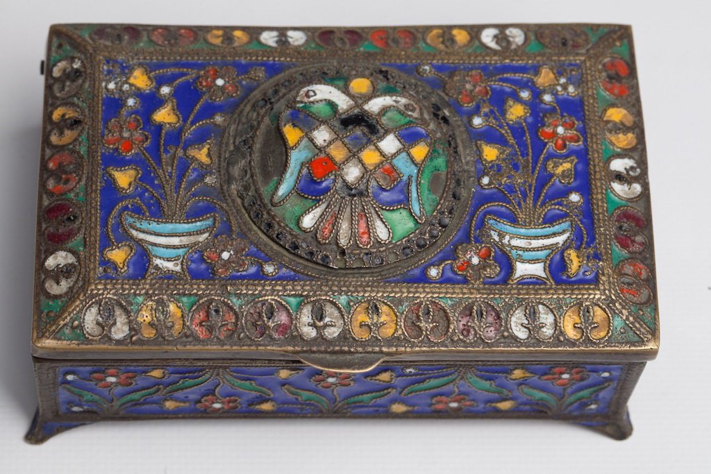 Russian cooper and enamel box. — image 2