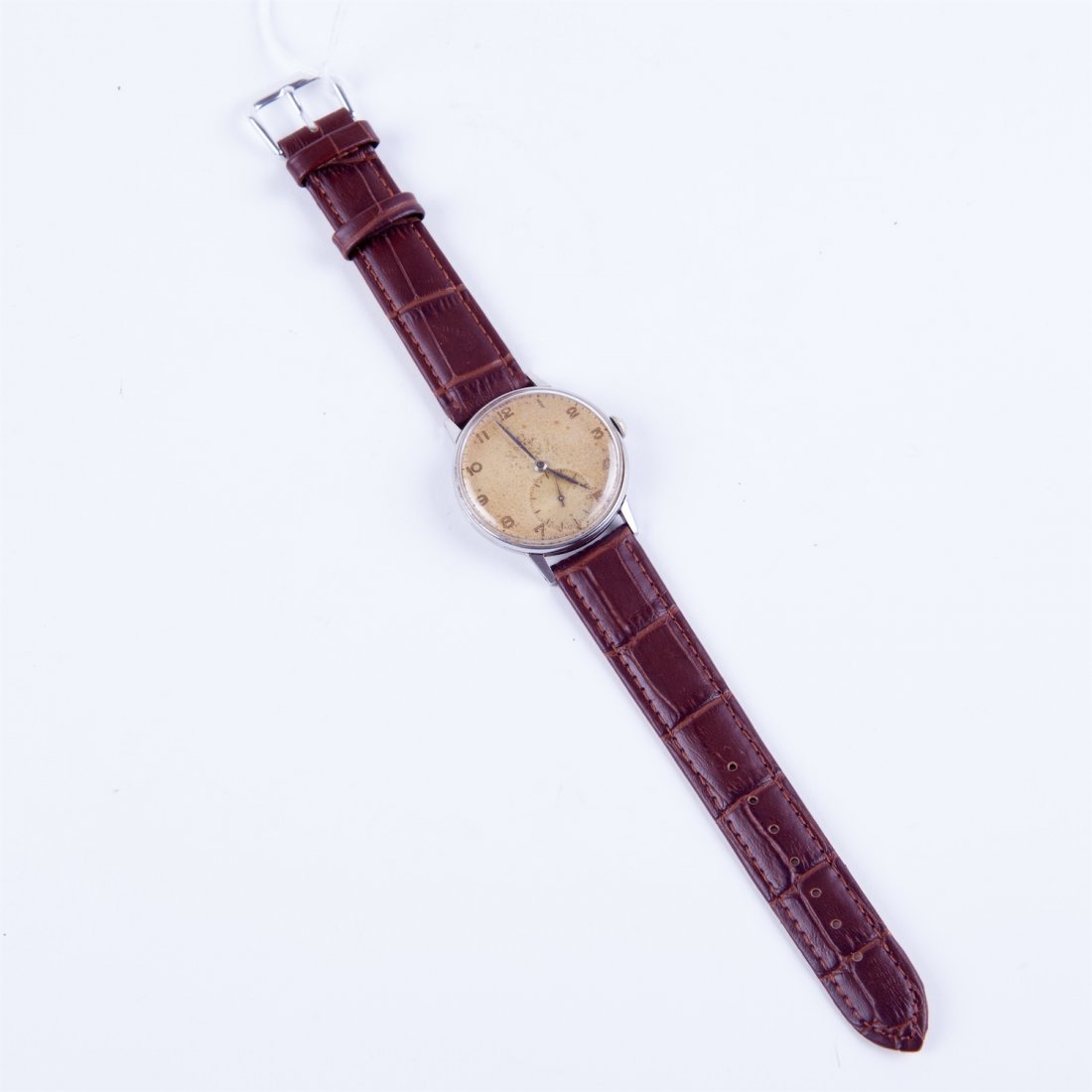Stainless steel Omega wristwatch. — image 1