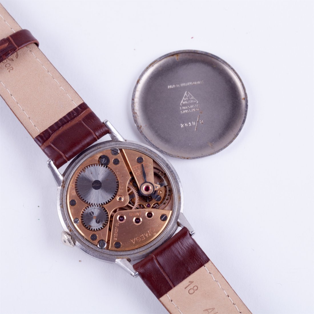 Stainless steel Omega wristwatch. — image 5