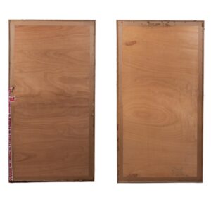 A pair of Japanese paintings in a frame — image 2