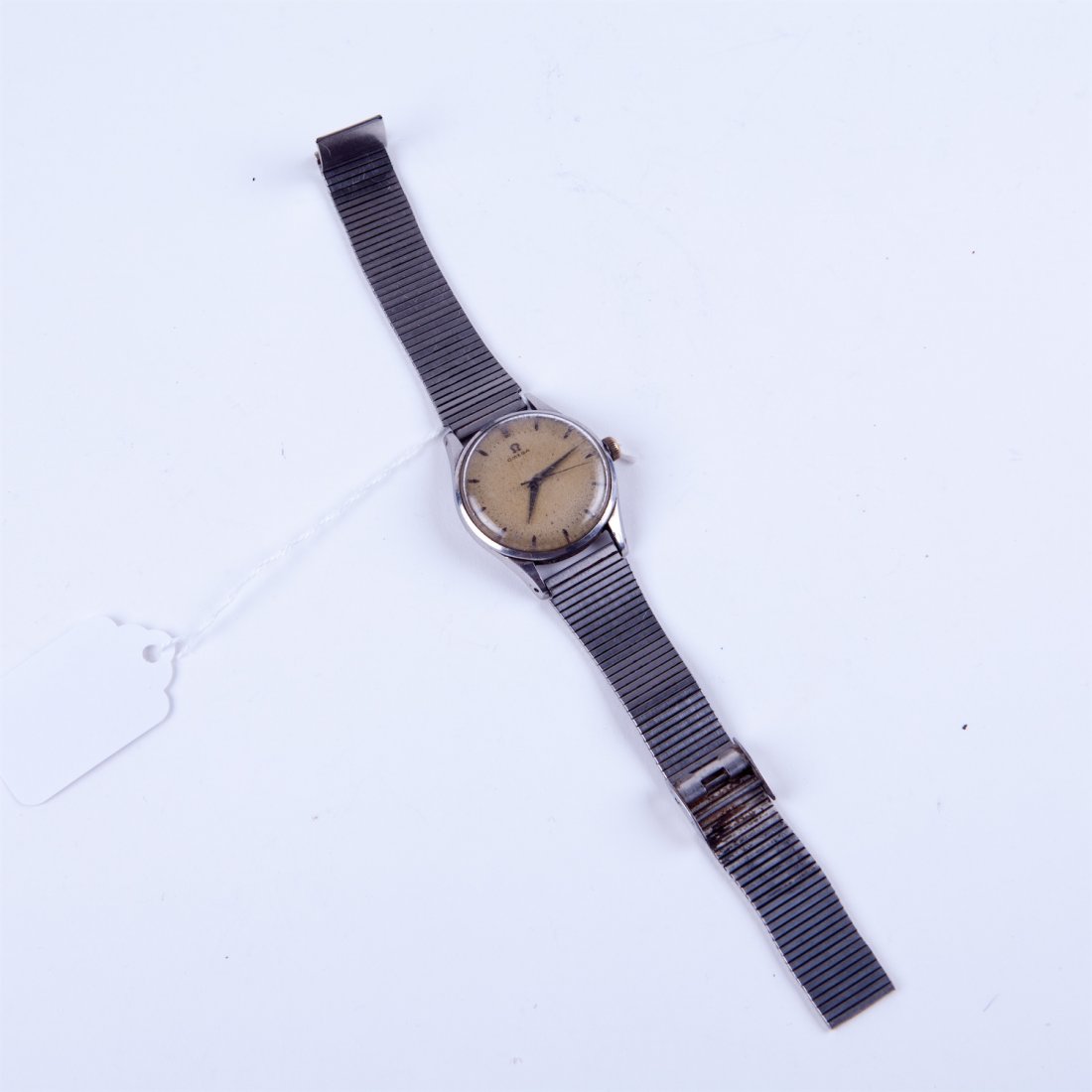 Stainless steel Omega wristwatch. — image 3