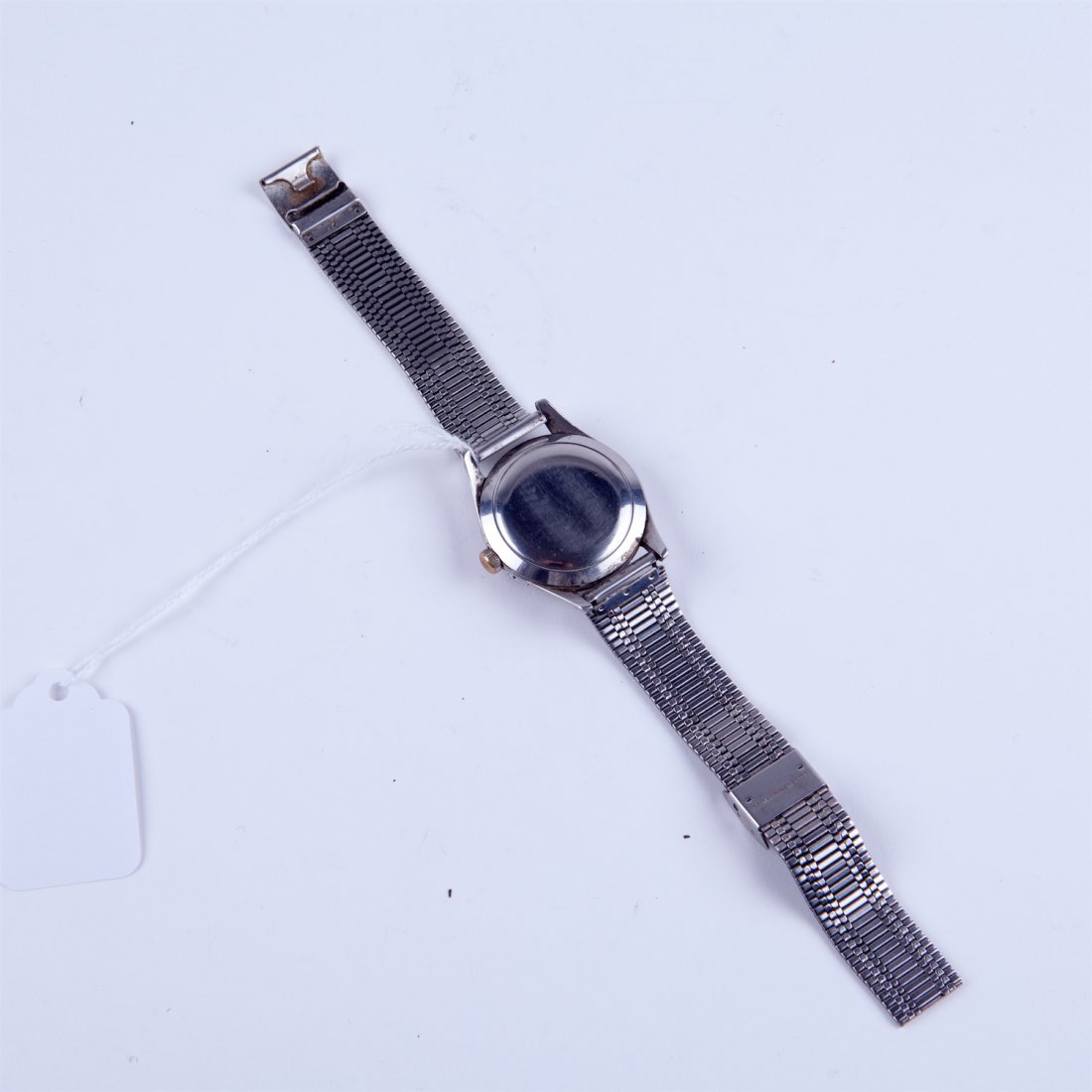 Stainless steel Omega wristwatch. — image 4