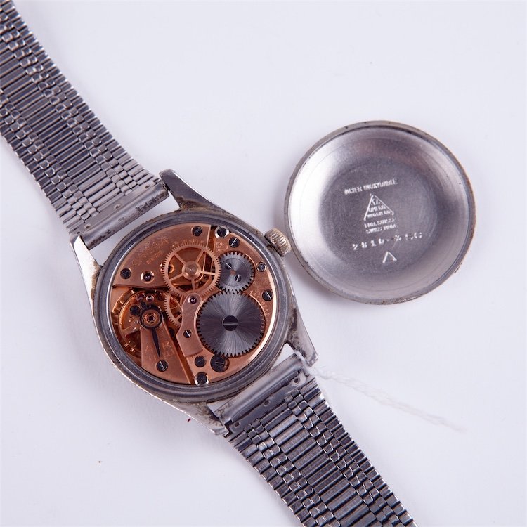 Stainless steel Omega wristwatch. — image 5