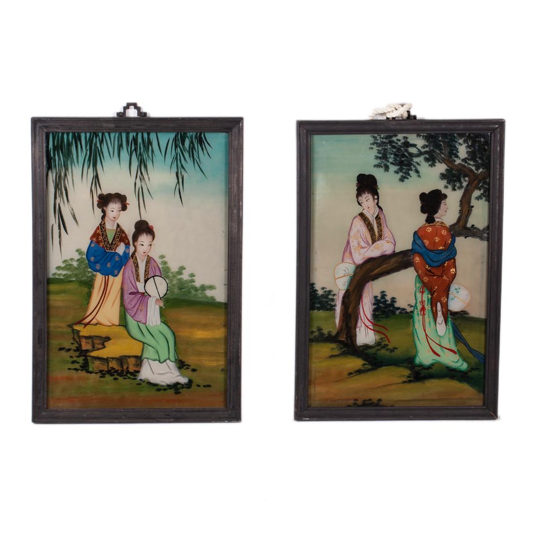 A pair of Japanese paintings — image 1