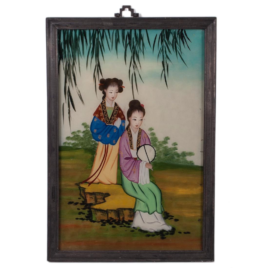 A pair of Japanese paintings — image 2