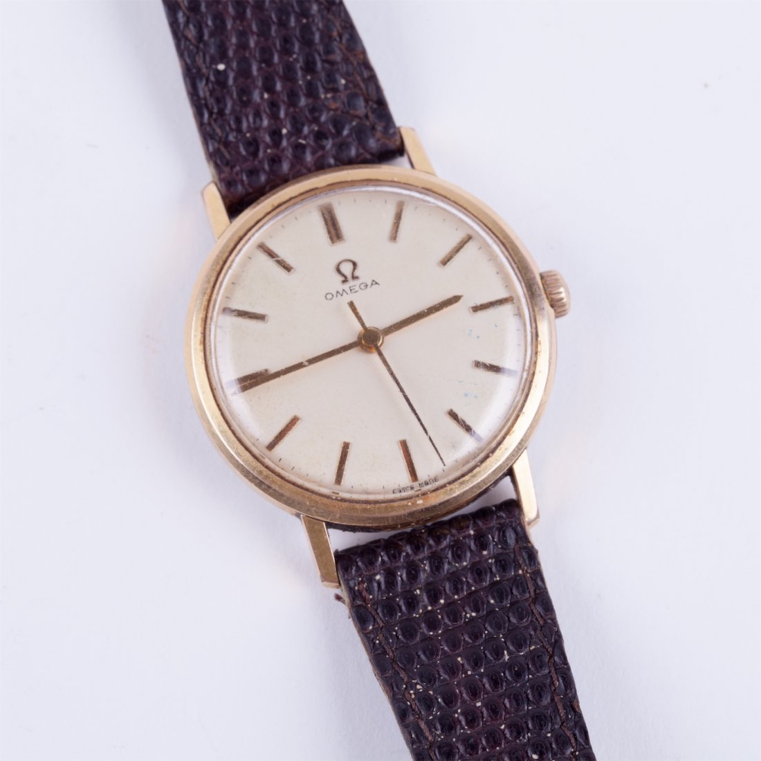 "Omega" gold plated wristwatch. — image 4