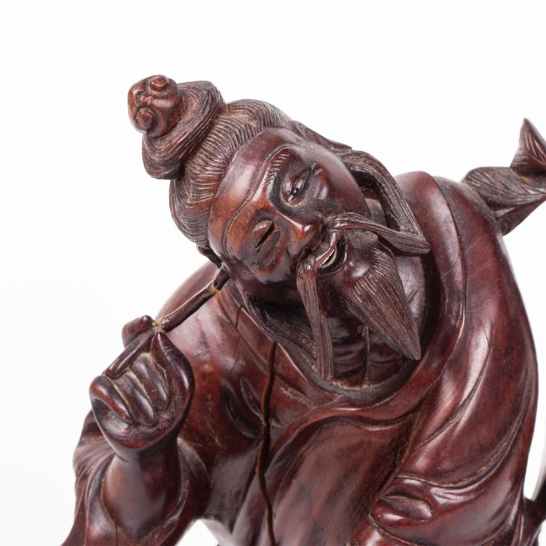 Old Chinese wooden statue — image 2